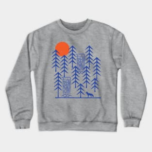 Wild Fox in the Woods Crewneck Sweatshirt